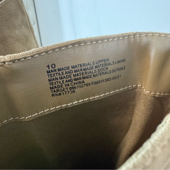 Universal Thread Harlan Ruched Brown Faux Suede Knee High Boots Size 10 - Picture 7 of 10